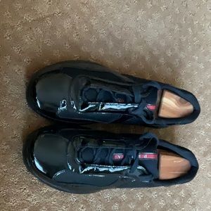 Men’s Prada America’s Cup Shoes - Patent leather & technical fabric.